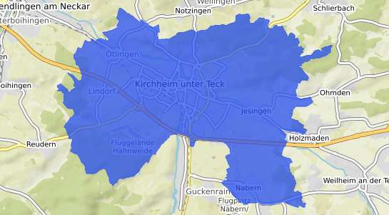 Bodenrichtwertkarte Kirchheim unter Teck Kirchheim